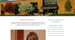 Desktop Screenshot of maplewoodacademy.org